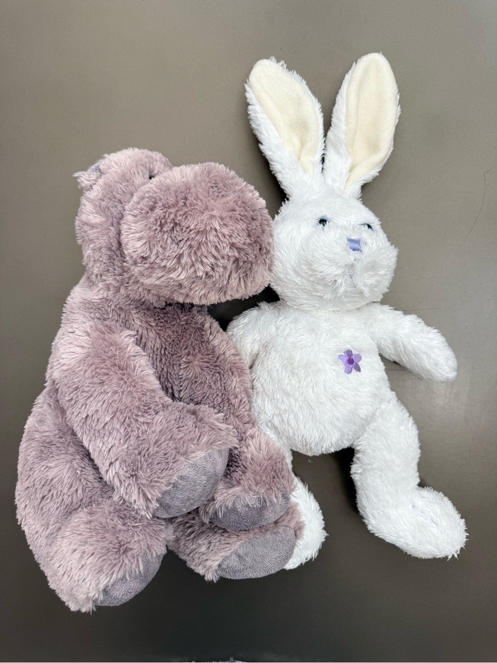 Plush Bunny & Hippo Stuffed Toys